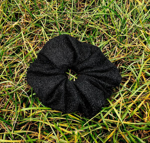 Sparkle Black Scrunchie