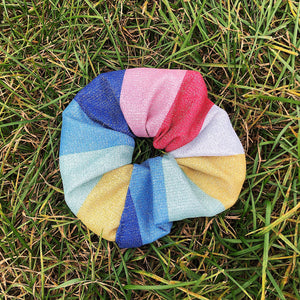 Rainbow Stripe Scrunchie