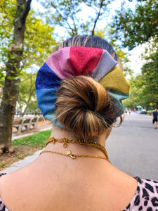 Rainbow Stripe Scrunchie