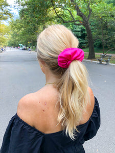 Satin Pink Scrunchie